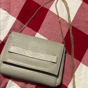 Haist Leather and Croc Crossbody Convertible Bag